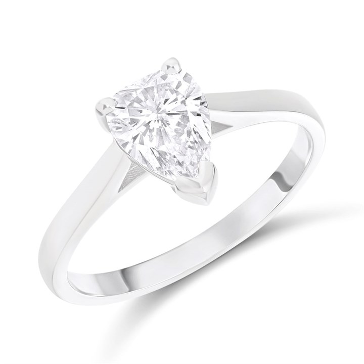 Platinum Diamond Solitaire Engagement Ring - 1.25ct - J/SI1 - H12169