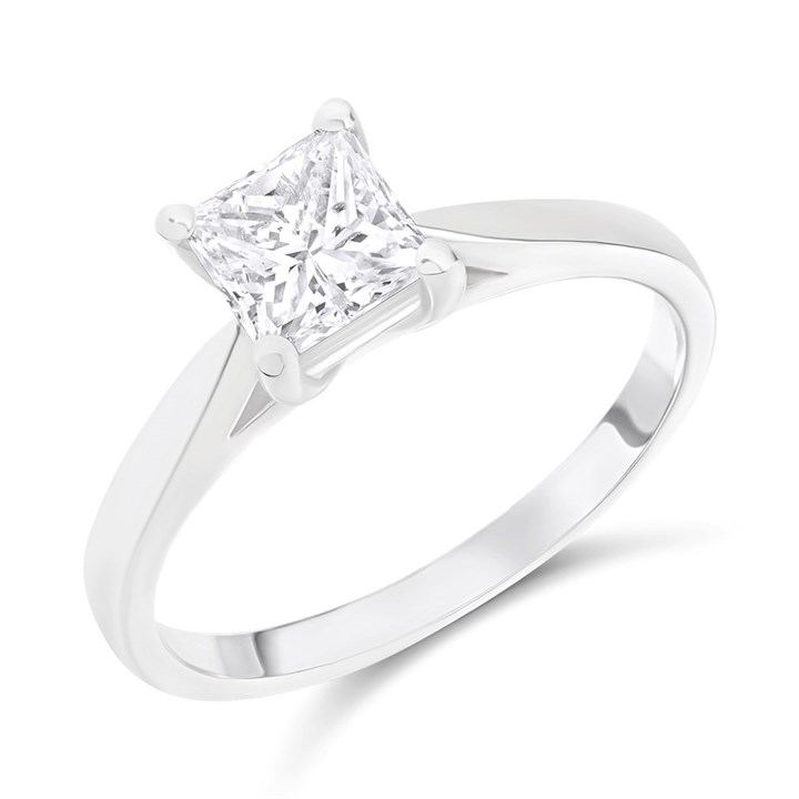 Platinum Diamond Solitaire Engagement Ring - 1.22ct - H/I1 - H12174