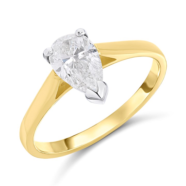 18ct Yellow Gold Diamond Solitaire Engagement Ring - 1.2ct - M/VS2 - H12184