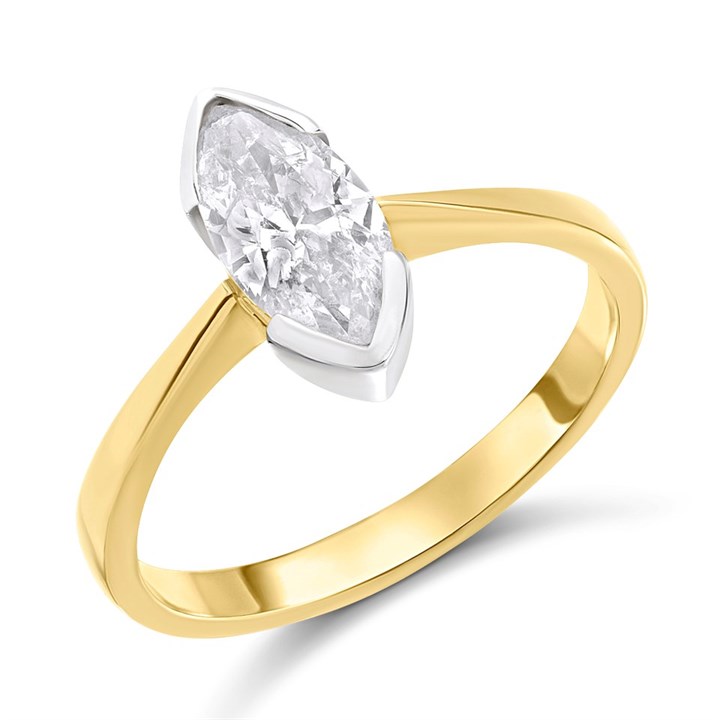 18ct Yellow Gold Diamond Solitaire Engagement Ring - 1.22ct - K/I2 - H1227