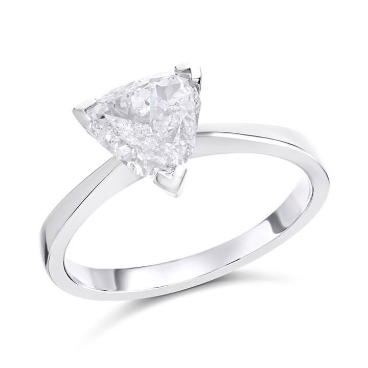 Platinum Diamond Solitaire Engagement Ring - 1.2ct - H/I1 - H1261