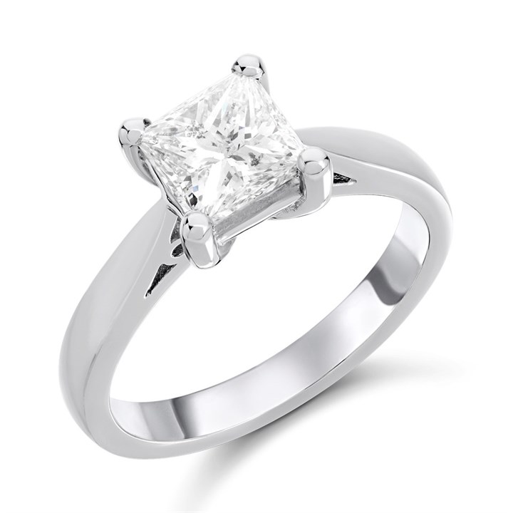 Platinum Diamond Solitaire Engagement Ring - 1.49ct - M/I1 - H1431