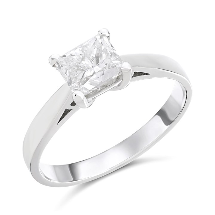 Platinum Diamond Solitaire Engagement Ring - 1.5ct - K/SI2 - H1550