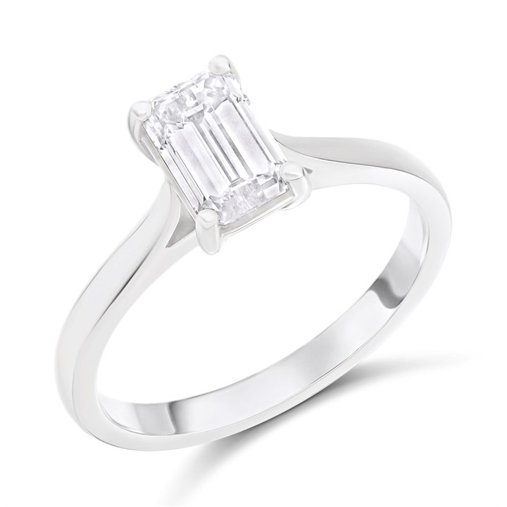 Platinum Diamond Solitaire Engagement Ring - 1.5ct - M/VVS2 - H1564
