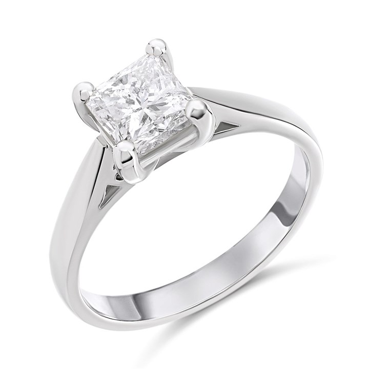 Platinum Diamond Solitaire Engagement Ring - 1.51ct - L/I2 - H1580