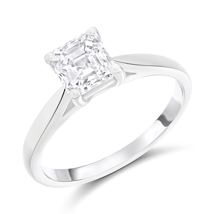 Platinum Diamond Solitaire Engagement Ring - 1.5ct - H/SI2 - H1586