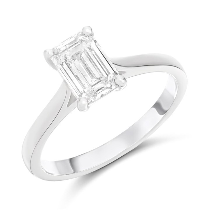 Platinum Diamond Solitaire Engagement Ring - 1.5ct - Certificated - H1595