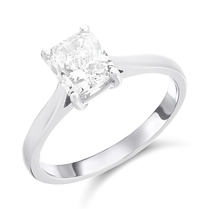 Platinum Diamond Solitaire Engagement Ring - 1.7ct - L/SI2 - H1708