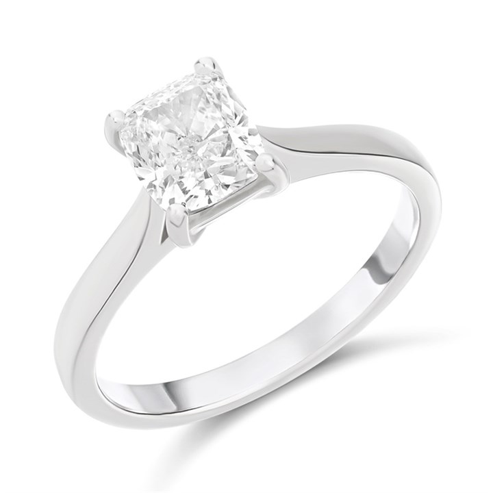 Platinum Diamond Solitaire Engagement Ring - 1.7ct - K/SI1 - H1713