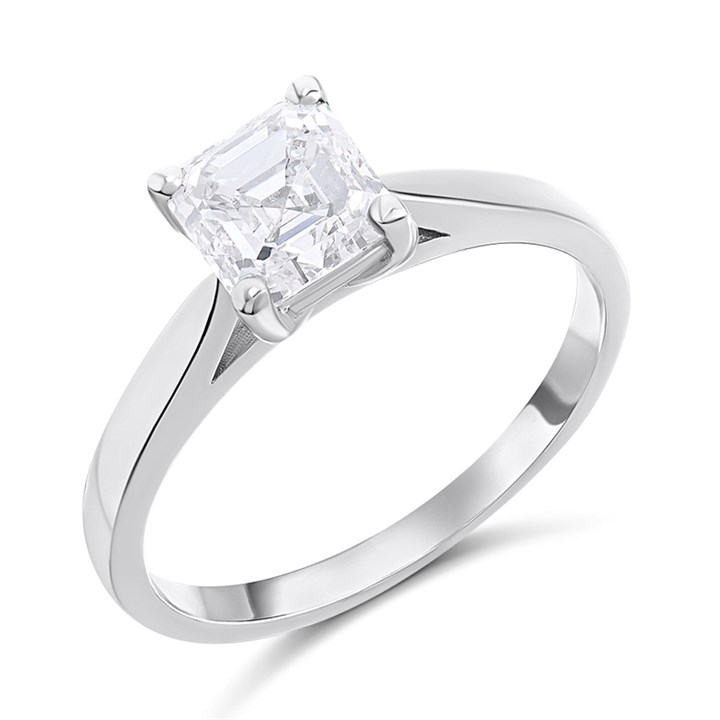 Platinum Diamond Solitaire Engagement Ring - 1.7ct - H/SI1 - H1715