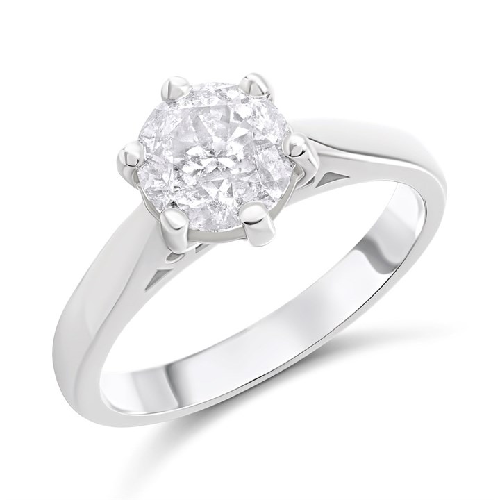 Platinum Diamond Solitaire Engagement Ring - 1.93ct - H/I3 - H1903