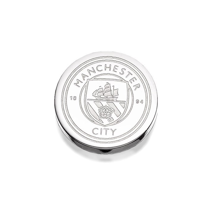 Stainless Steel Manchester City FC Single Stud Earring - J2039