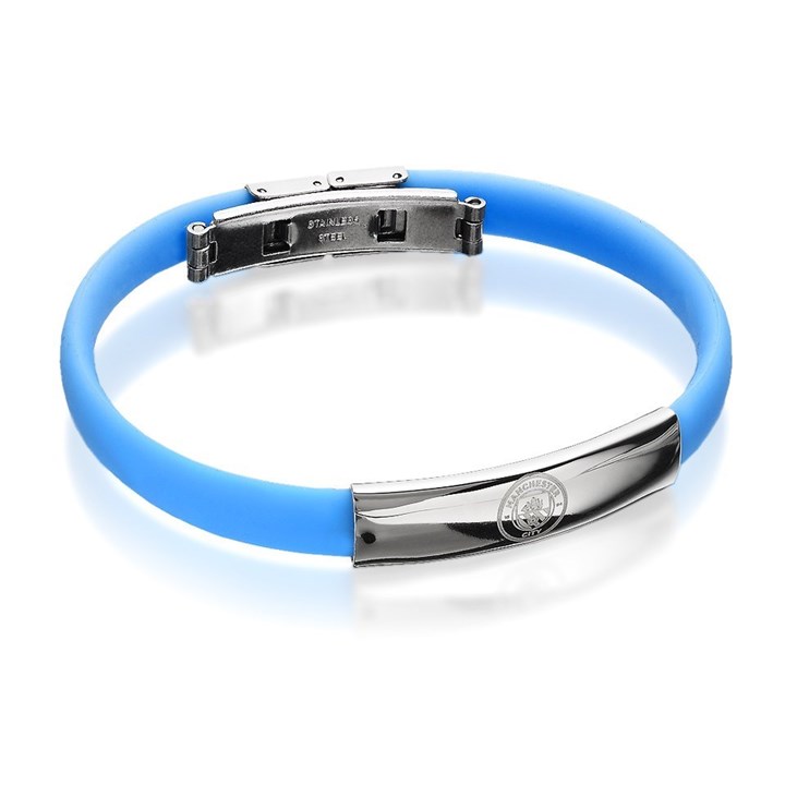 Blue Silicon Manchester City FC Bracelet - J2047