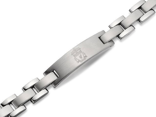 Stainless Steel Liverpool FC Identity Bracelet - J2296