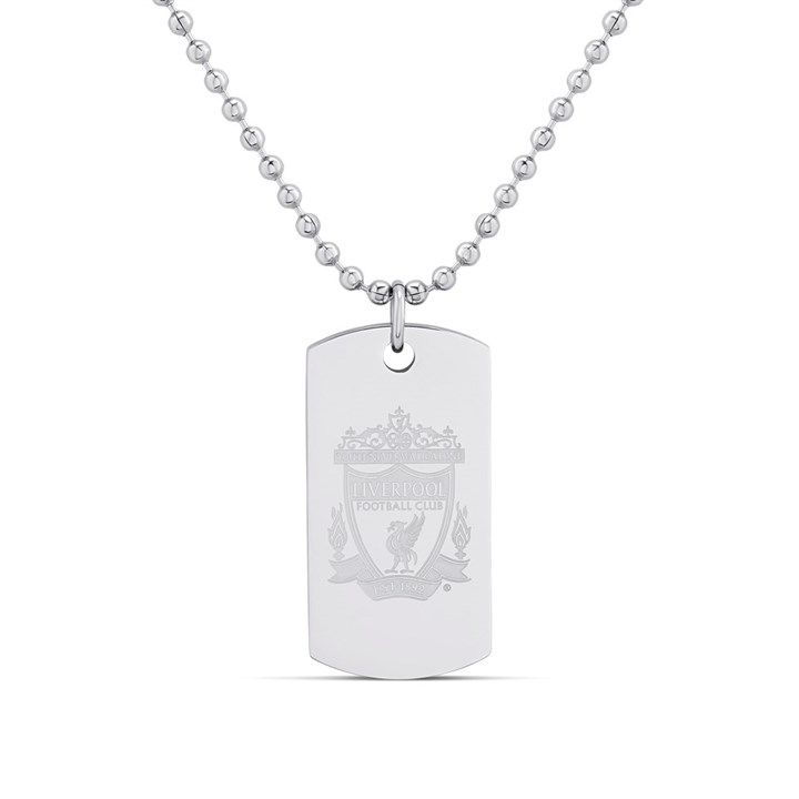 Stainless Steel Liverpool FC Dog Tag Necklace - J2298