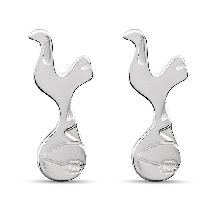 Silver Tottenham Hotspur FC Crest Stud Earrings - J2721
