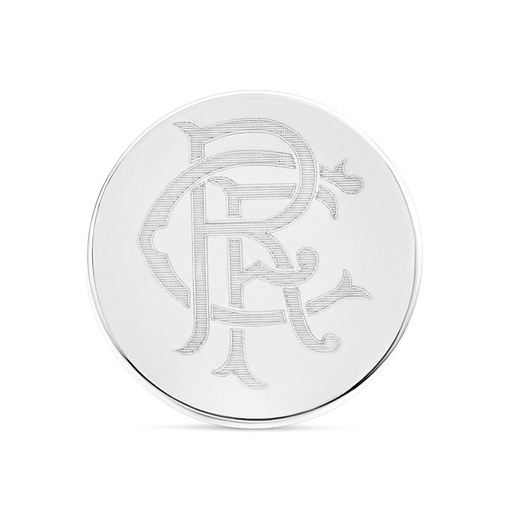 Stainless Steel Rangers Crest Stud Earring - J29320