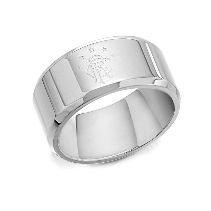 Stainless Steel Rangers FC Band Ring - J2940