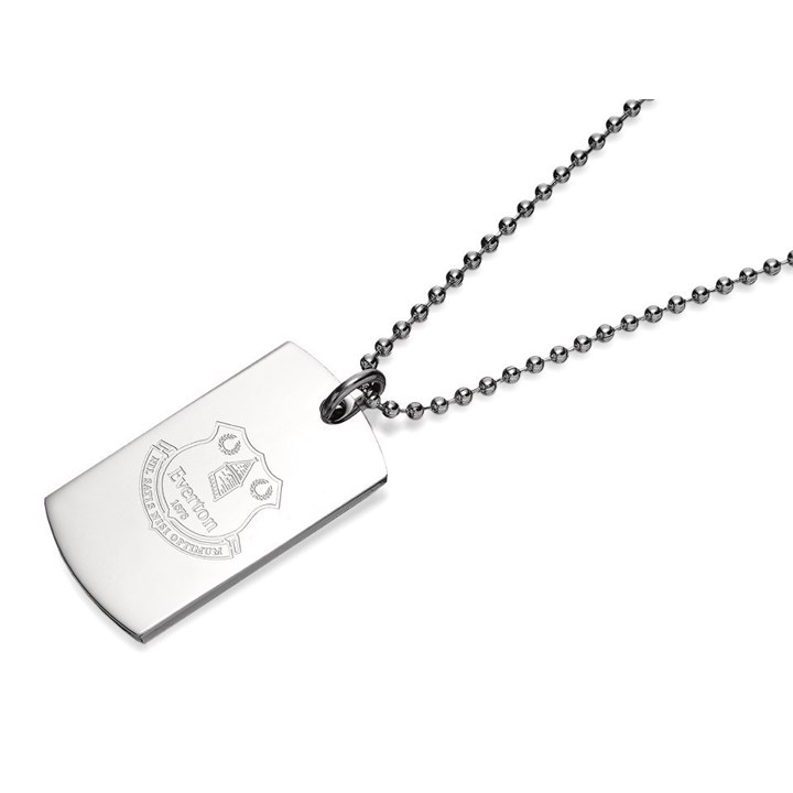 Stainless Steel Everton FC Dog Tag Necklace - J2948
