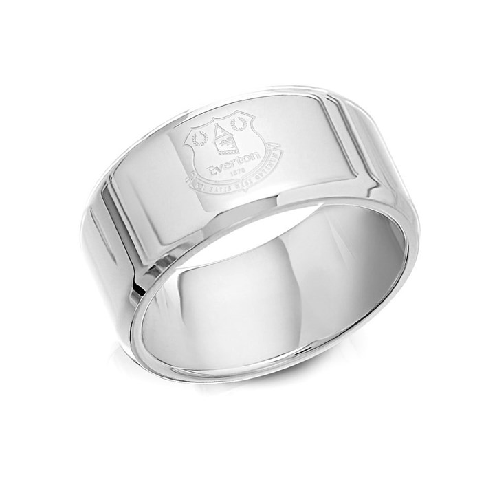 Stainless Steel Everton FC Band Ring - J2952