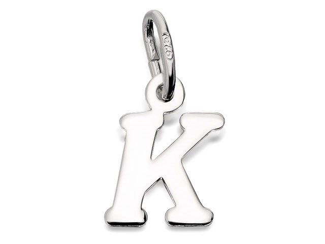 Silver Initial K - J3736