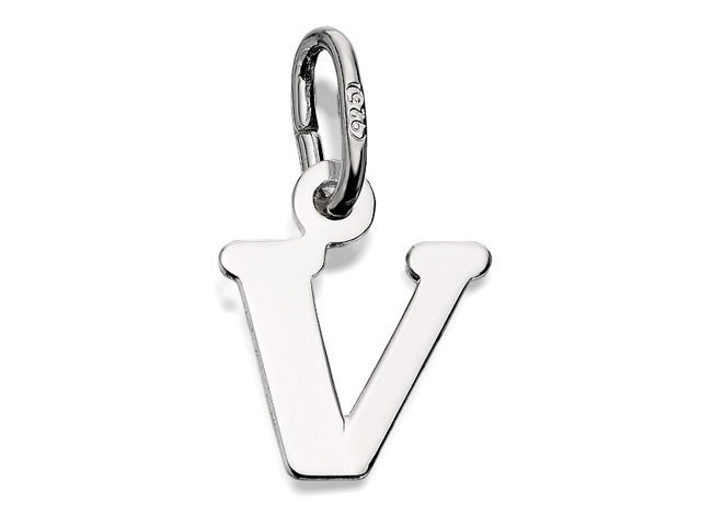 Silver Initial V - J3746