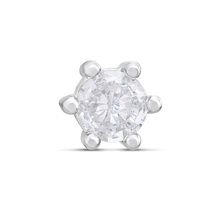 Surgical Steel Crystal Labret Single Stud - J3915