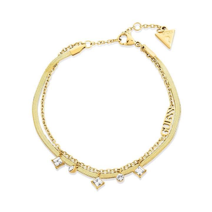 GUESS JUBB03068JWYG Crystal Charm Bracelet - J42246