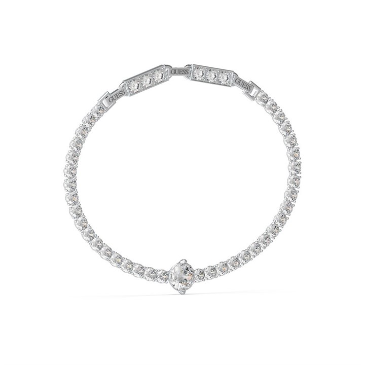 Guess UBB04220RH Stainless Steel Crystal Tennis Bracelet - J42259