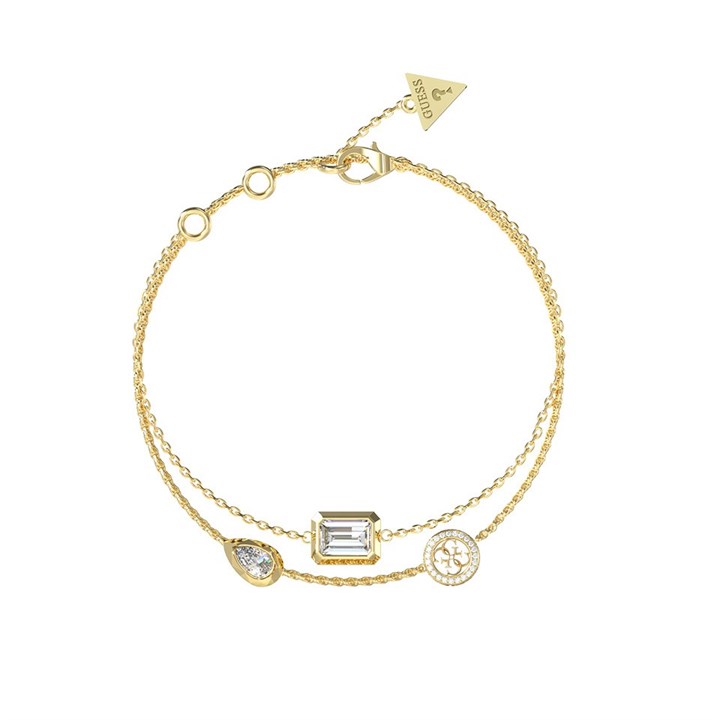Guess UBB05237YGL Gold Tone Crystal Bracelet - J42261