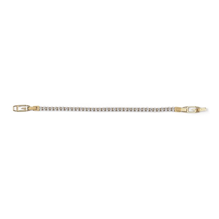 Guess UBB05141YG Gold Tone CZ Tennis Bracelet - J42268