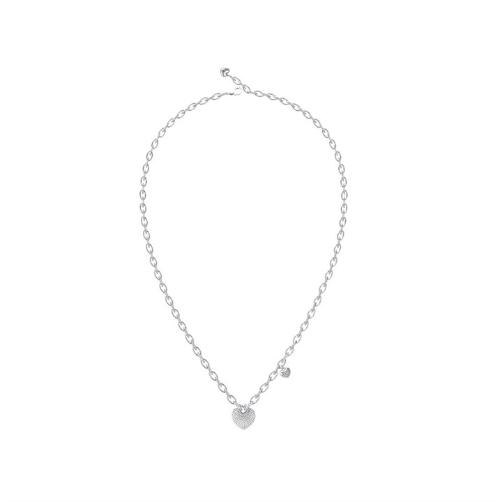 Guess JUBN05212JW Silver Tone Crystal Necklace - J42279
