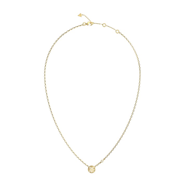 Guess JUBN06461JWYGT/U Gold Tone Spinning Necklace - J42352