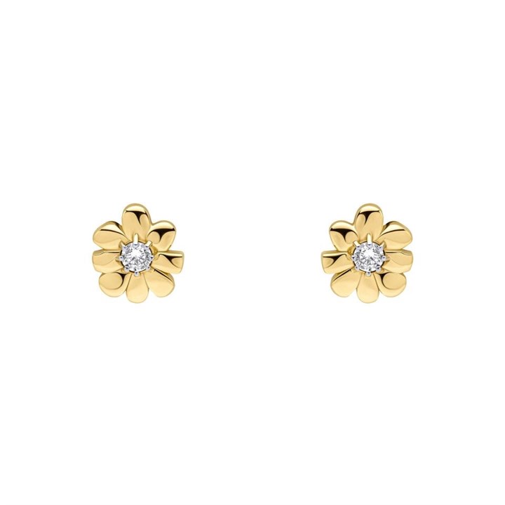 Laura Ashley Gold Plated Cosmos Flower Earrings - J4316