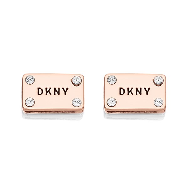 dkny logo earrings