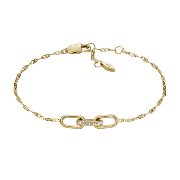 Fossil JF04525710 Yellow IP Cubic Zirconia Bracelet - J49333