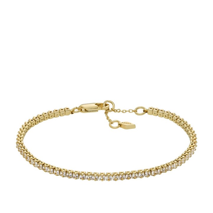 Fossil JA7214710 Gold Tone Cubic Zirconia Bracelet - J49365