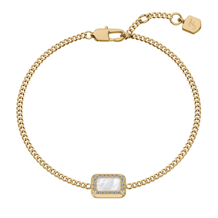 Fossil JF04998710 Yellow IP Mother Of Pearl Bracelet - J49426