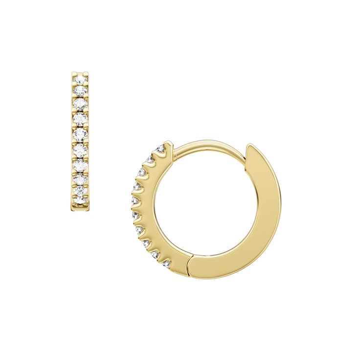 Fossil JA7346710 Gold Tone Huggie Earrings - J49445