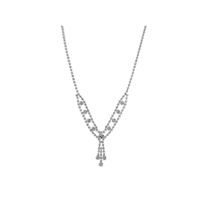 Diamante Cascade Necklet - J5306