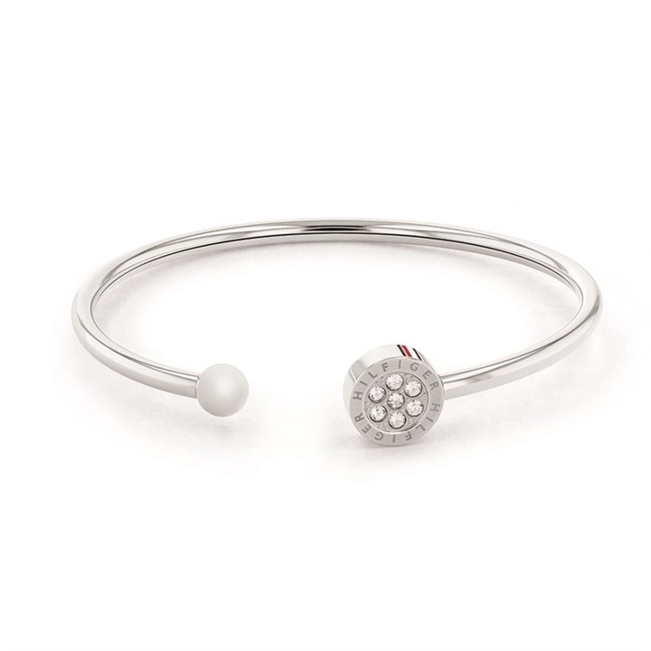 Tommy Hilfiger 2780570 Stainless Steel Crystal Bangle - J7301