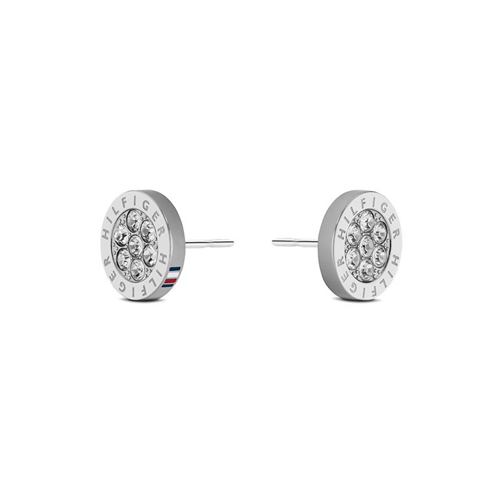 Tommy Hilfiger 2780565 Stainless Steel Crystal Stud Earrings - J7310