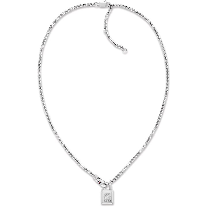 Tommy Hilfiger 2780940 Stainless Steel Padlock Necklace - J7346