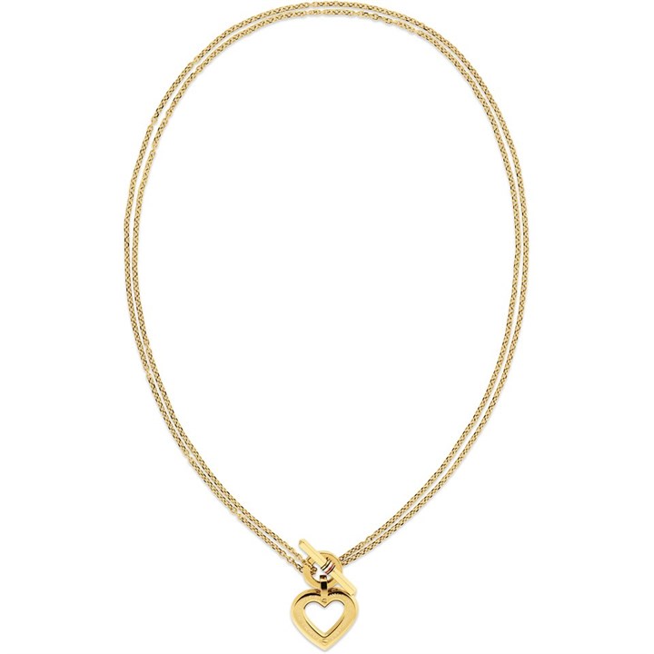 Tommy Hilfiger 2780968 Gold Tone Heart Necklace - J7354