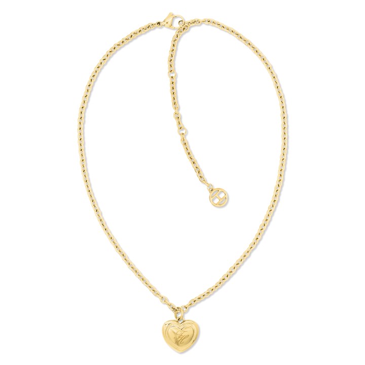 Tommy Hilfiger 2781091 Stainless Steel Gold Tone Heart Necklace - J7394