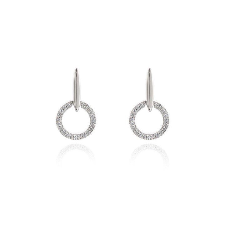 Cachet Lara Cubic Zirconia Circle Drop Earrings - J74102
