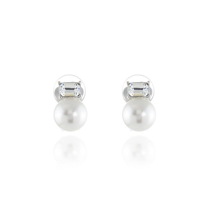 Cachet Corin Crystal And Simulated Pearl Clip On Earrings - J7417