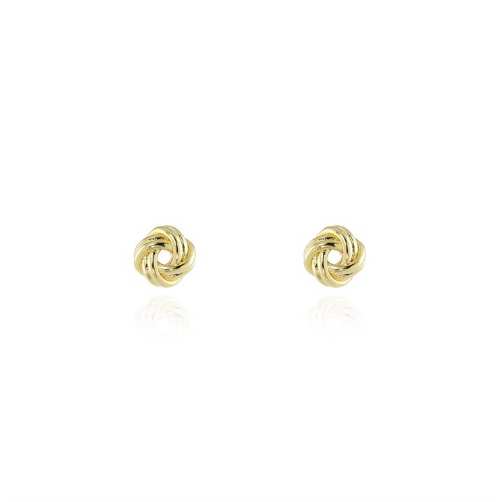 Cachet Gold Tone Knot Stud Earrings - J74197