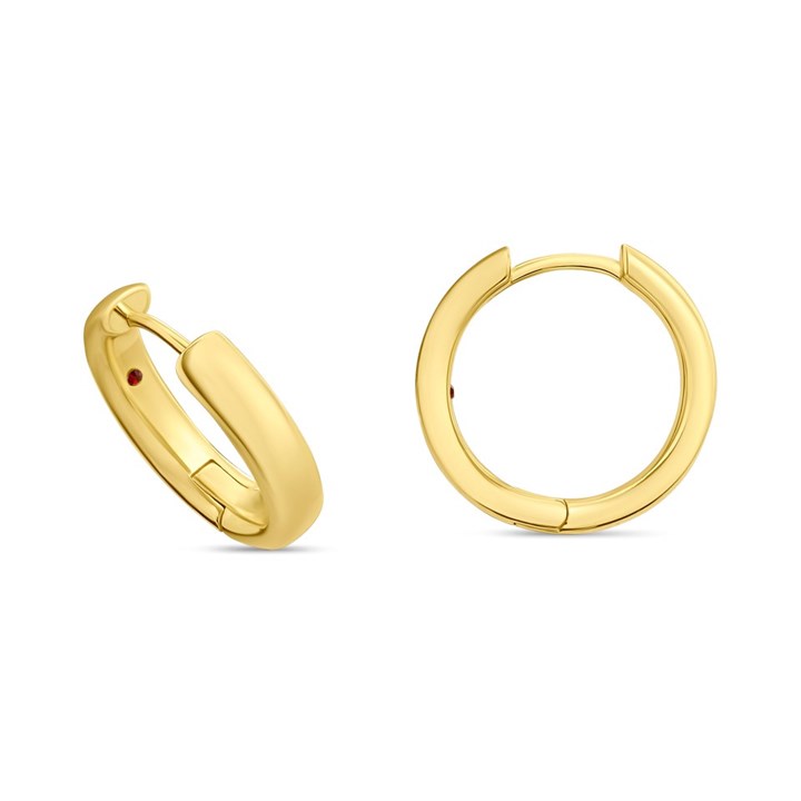 Cachet Gold Tone 18mm Hoop Earrings - J74208