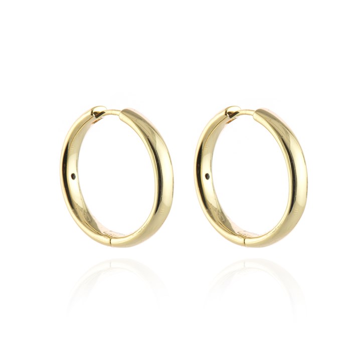 Cachet Gold Tone Sabrina 25mm Hoop Earrings - J74241